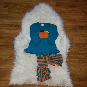 18 month baby girl pumpkin outfit SOLD ON MERCARI